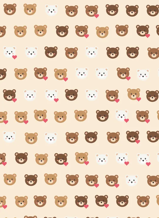 Bears bookmark design