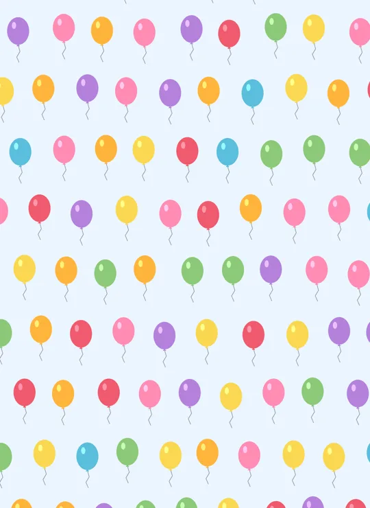 Balloons bookmark design
