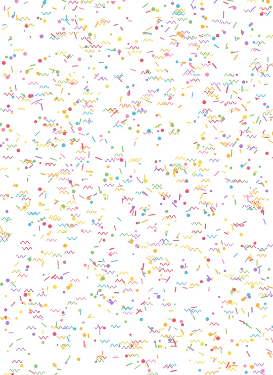 Confetti bookmark design