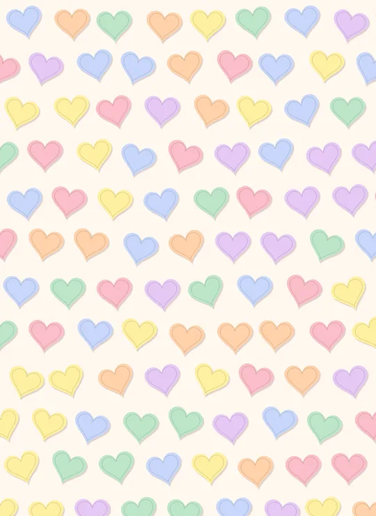 Candy Hearts bookmark design