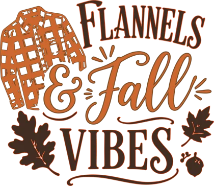 Flannels and Fall Vibes sticker