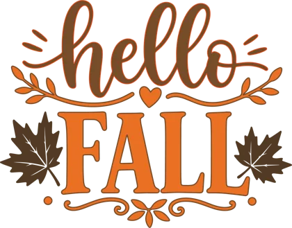 Hello Fall sticker