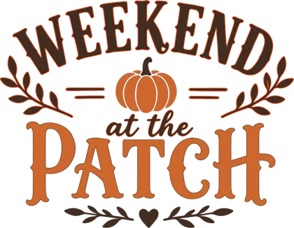 Weekend at the Patch (Block) sticker